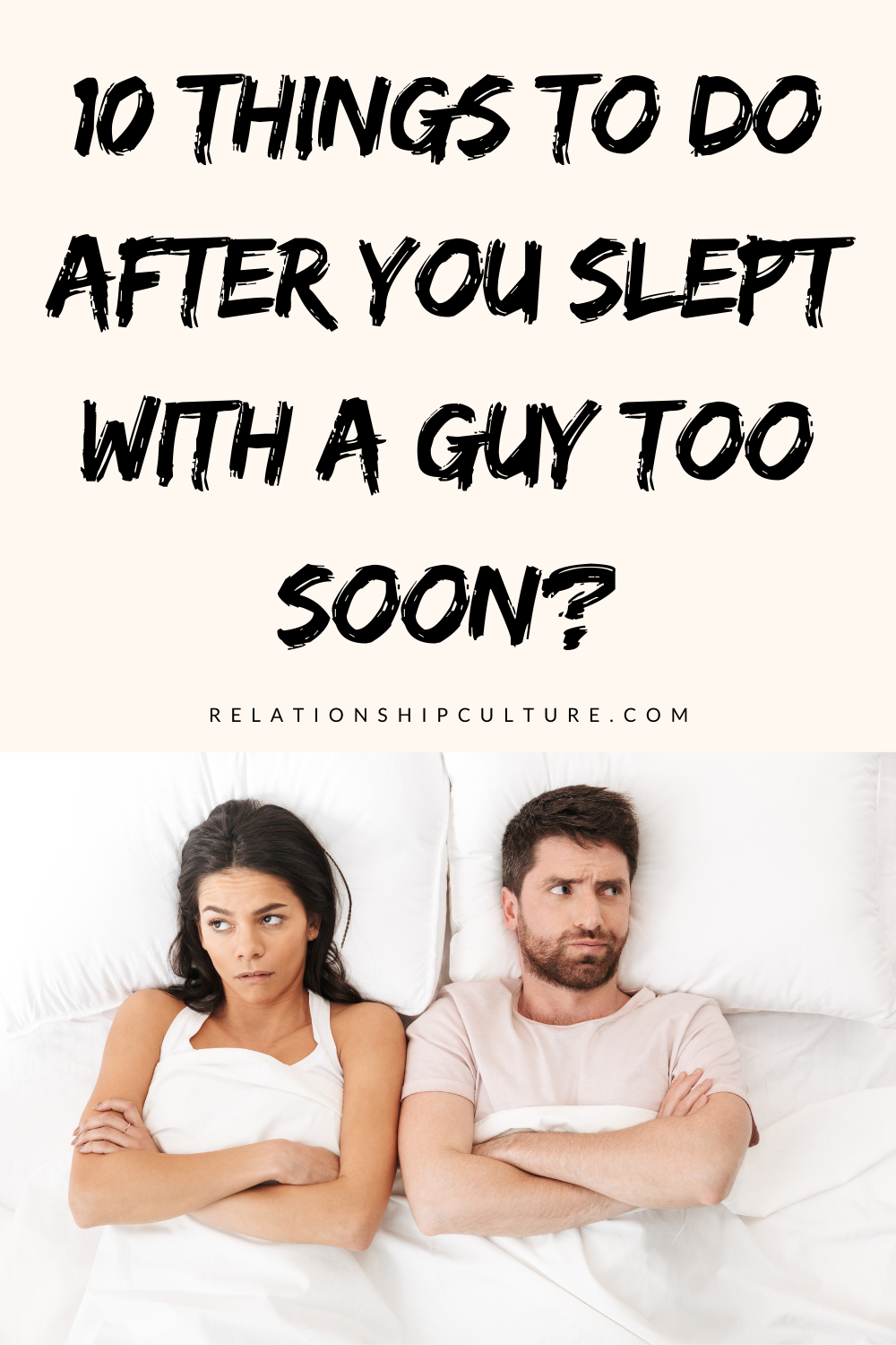 how to act after you sleep with him
