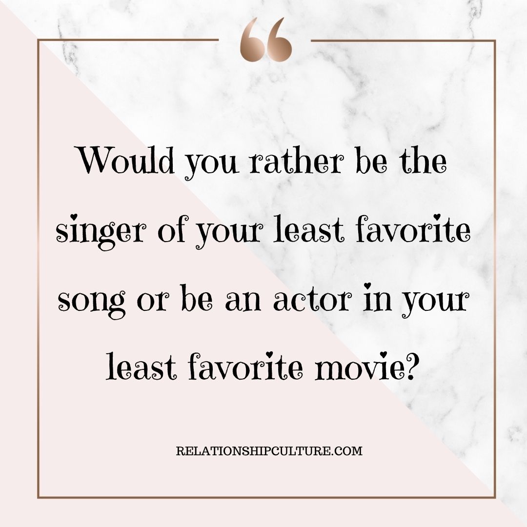 Fun Would You Rather Questions For Couples